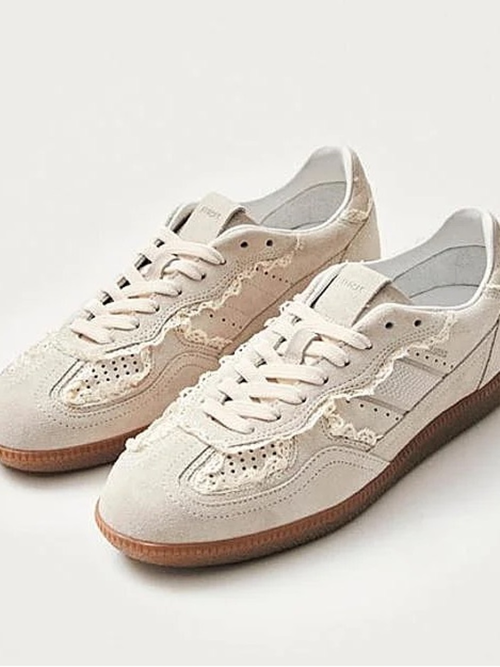 ALOHAS TB.490 Crochet Cream Leather Sneakers US 6 EU 36 NEW